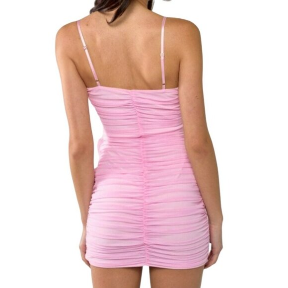 Blue Blush Rosette Me Pink Strapless Mini Dress Size Small NWT - Picture 4 of 5